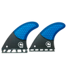 Surfboard Fins L Quad Futures - CARBON BASE