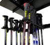 Ski Rack - Vertical 10 pairs or 12 pairs + Shelf
