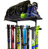 Ski Rack - Vertical 10 pairs or 12 pairs + Shelf