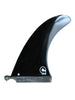 Surfboard Fin Longboard Classic Fibreglass - Black 9.0
