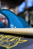 Surfboard Fins Quad Dual Tab - CARBON MESH