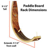SUP Wall Rack - Hawaiian Gun Rack 50lb - Wooden