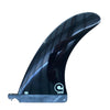 Surfboard Fin Longboard Classic Fibreglass - Black 6.5, 7.5, 8