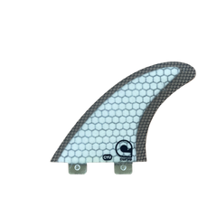 Surfboard Fins YU - Dual Tab Thruster - CARBON MESH