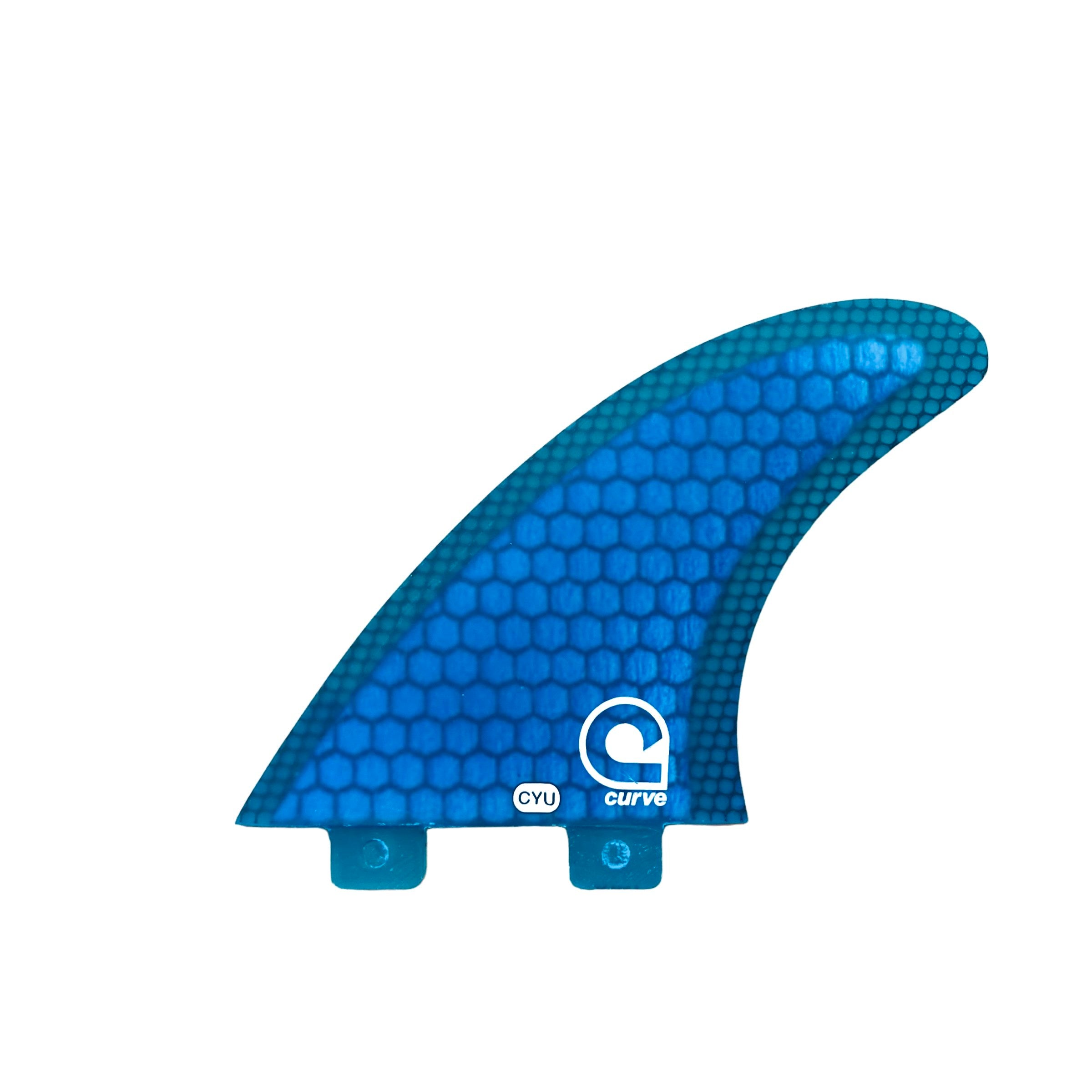 Mesh Fin Surfboard Fins YU - Dual Tab Thruster - CARBON MESH | Curve Surfboard ...