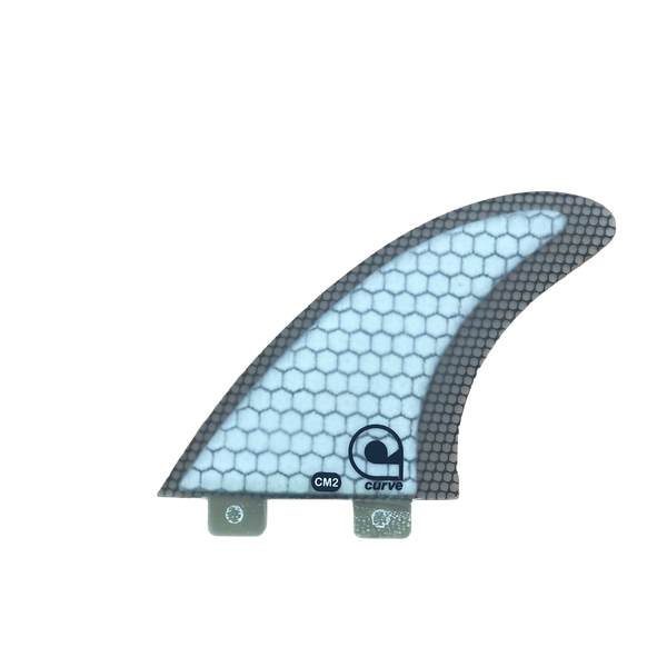 Surfboard Fins CM2 Dual Tab Thruster - CARBON MESH