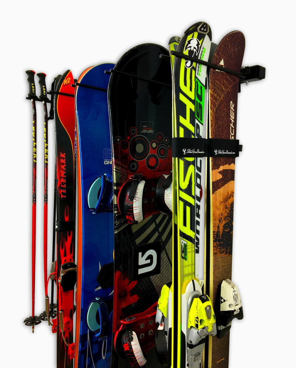 Ski Rack NZ Vertical Multi 10 Pairs 12 Ski Storage Snowboard Rack ...