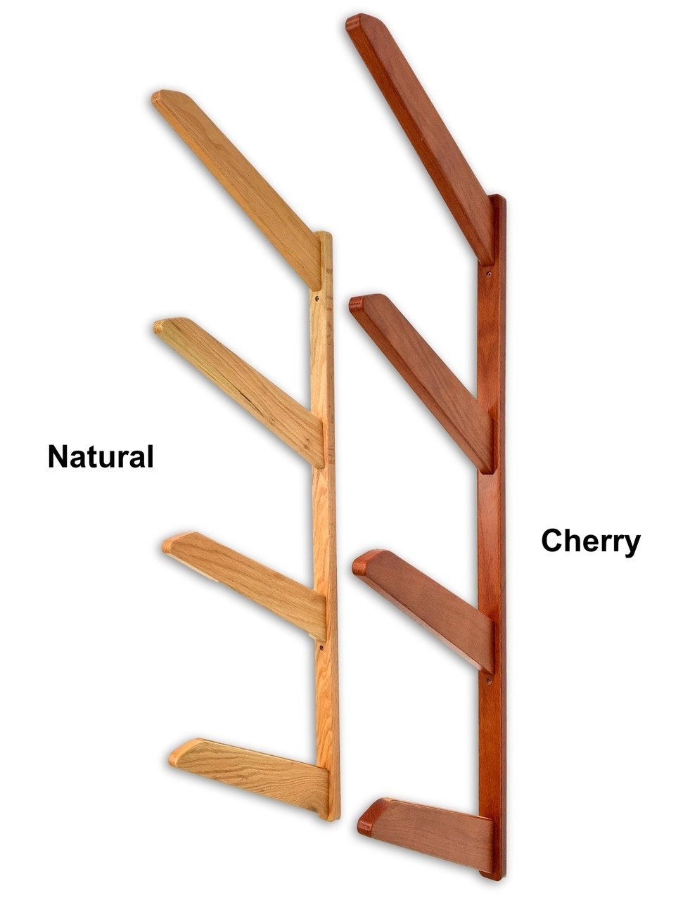 Surfboard Wall Rack - 4 surfboard storage rack - Wooden Quad by Spire ...