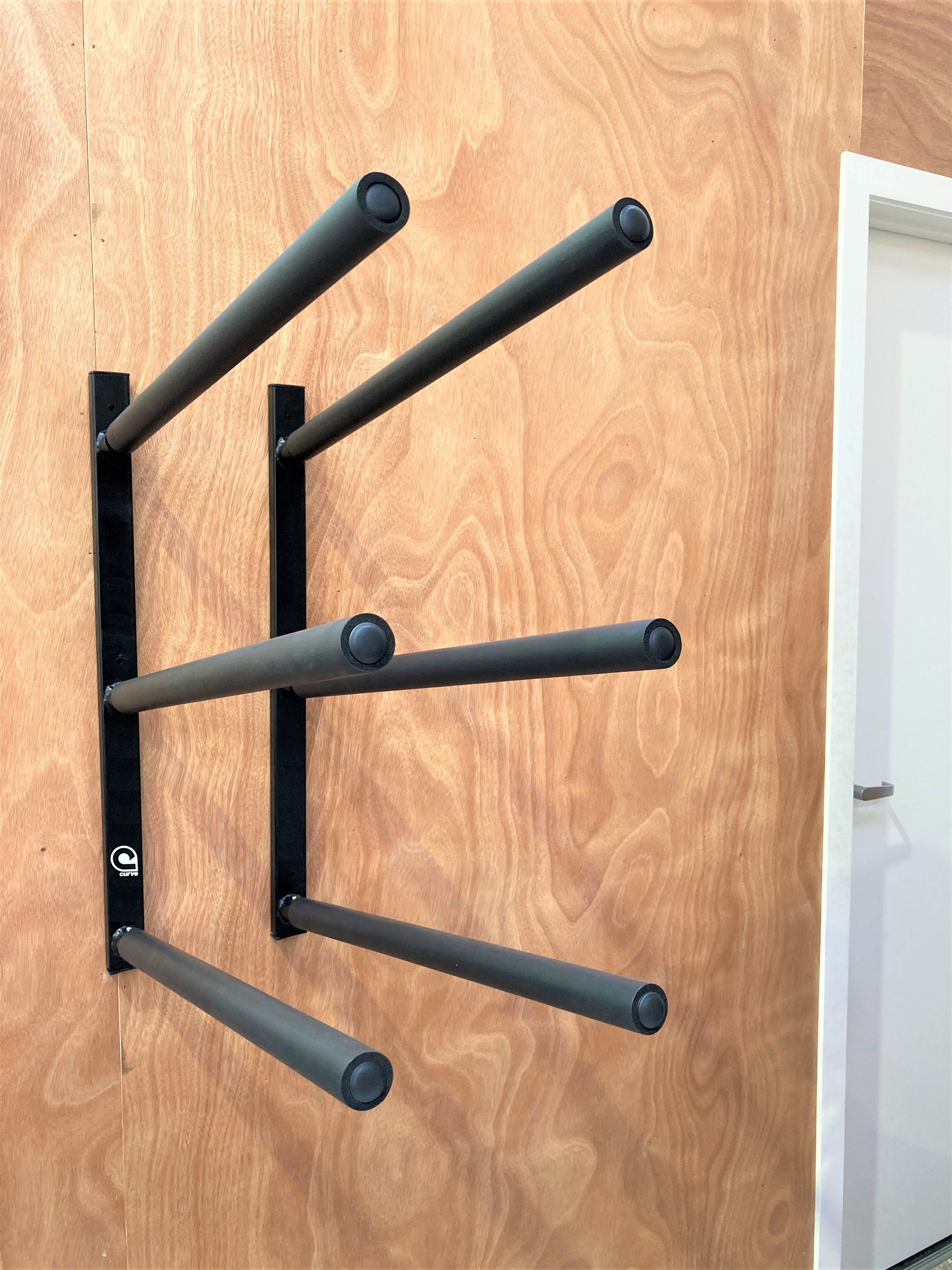 SUP Wall Rack 3 SUP boards NZ Steel Triple SUP Garage Rack by Curve ...
