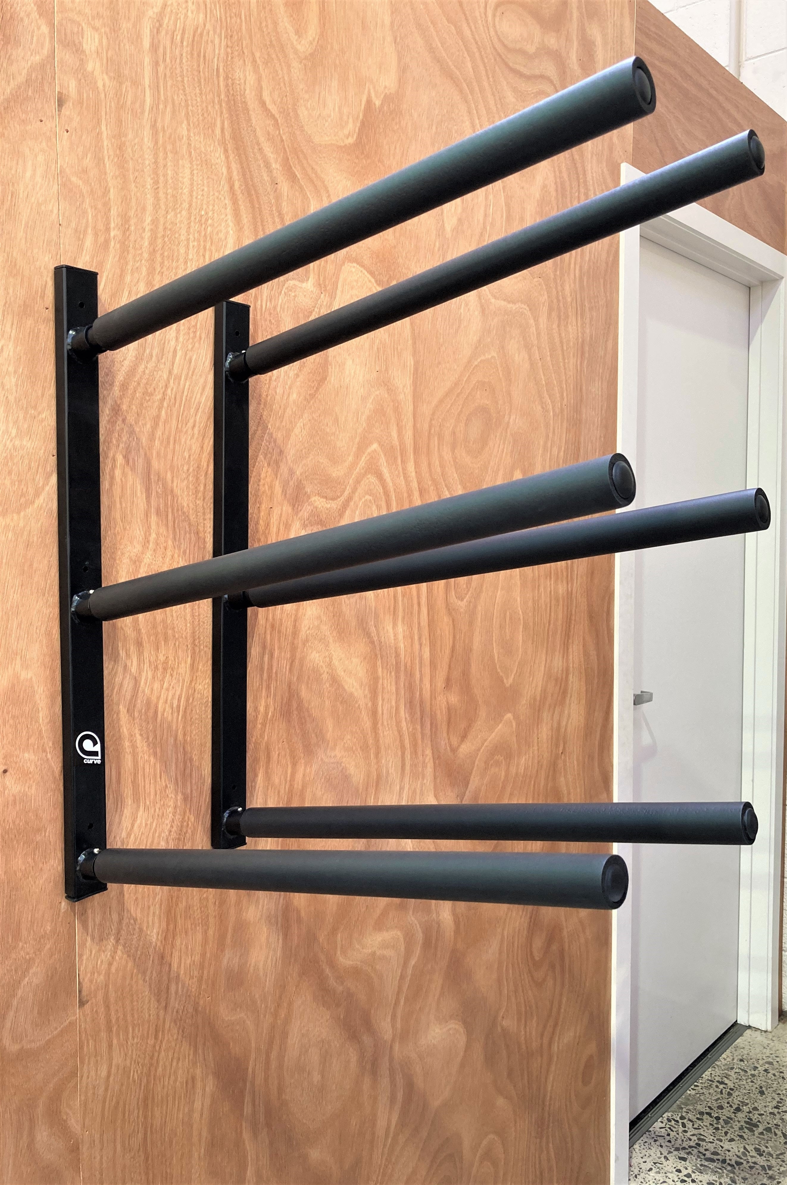 SUP Wall Rack 3 SUP boards NZ Steel Triple SUP Garage Rack by Curve ...