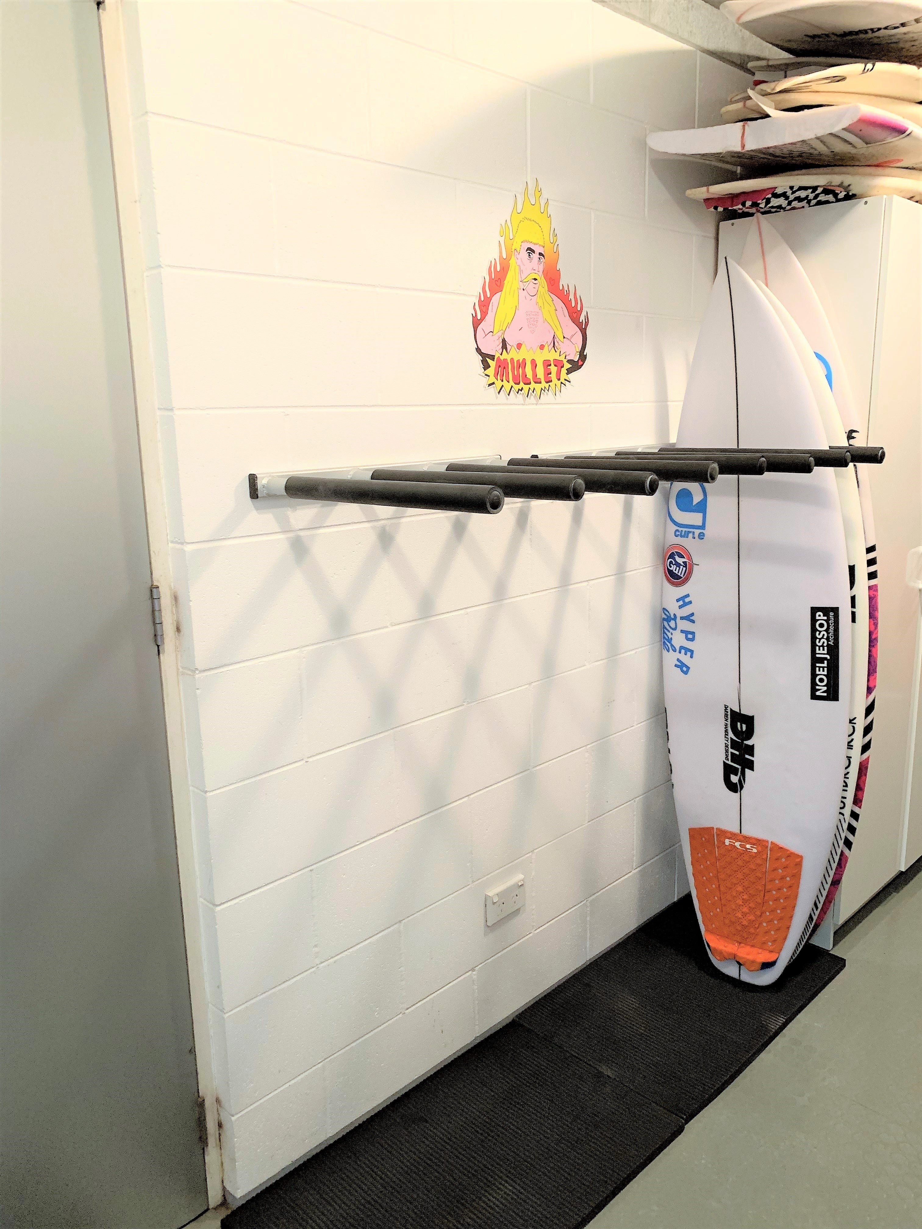 SUP Wall Rack VERTICAL Quad Aluminium Vertical SUP Racks NZ | Curve ...