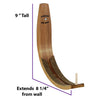 Longboard Wall Rack 50lb - Hawaiian Surfboard Gun Rack [choose colour]
