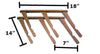 Surfboard Wall Rack - COR Wooden Double / Triple